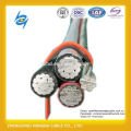 Baja tensión 0.6 / 1kv 600V Quadruplex Conductor de aluminio Cable URD 600 VOLT SECUNDARIO UD - DUPLEX / TRIPLEX / QUADRUPLEX